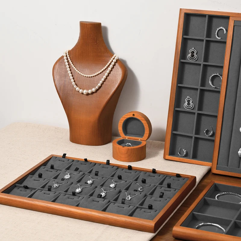 Oirlv Wooden Jewelry Display Tray