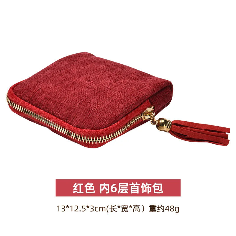 Tassel Jewelry Travel Pouch