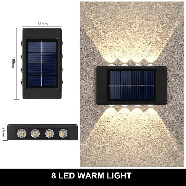Solar Up-Down Wall Light - Waterproof