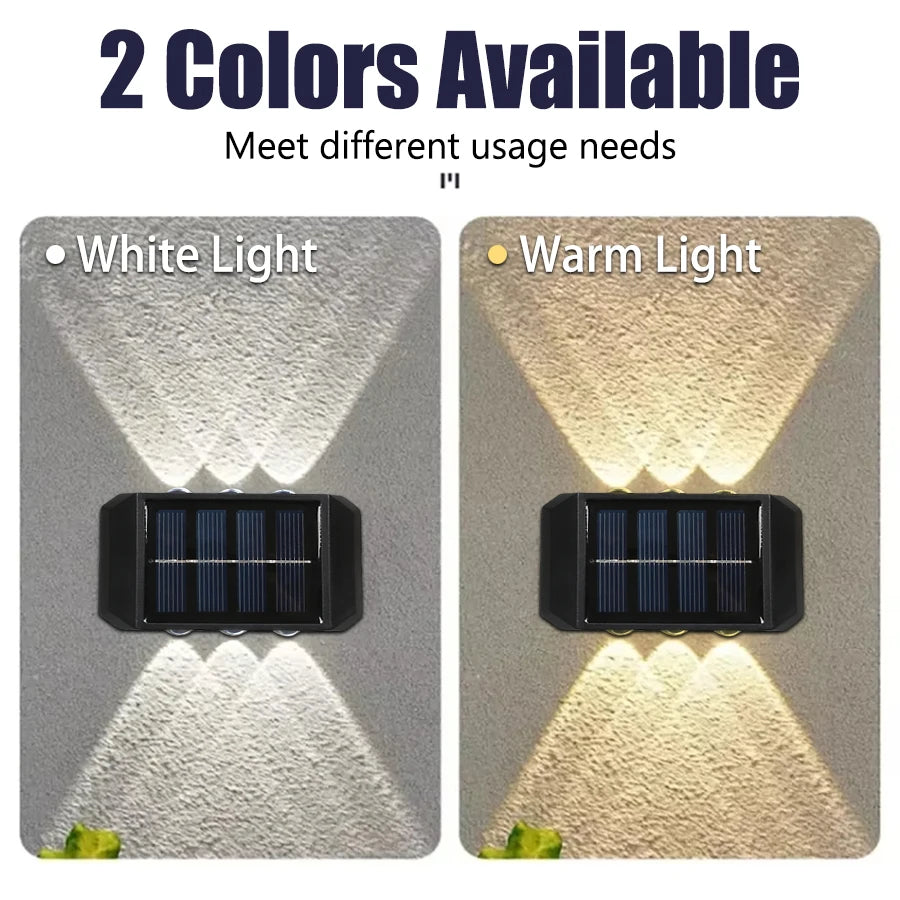 Solar Garden Fence Wall Light