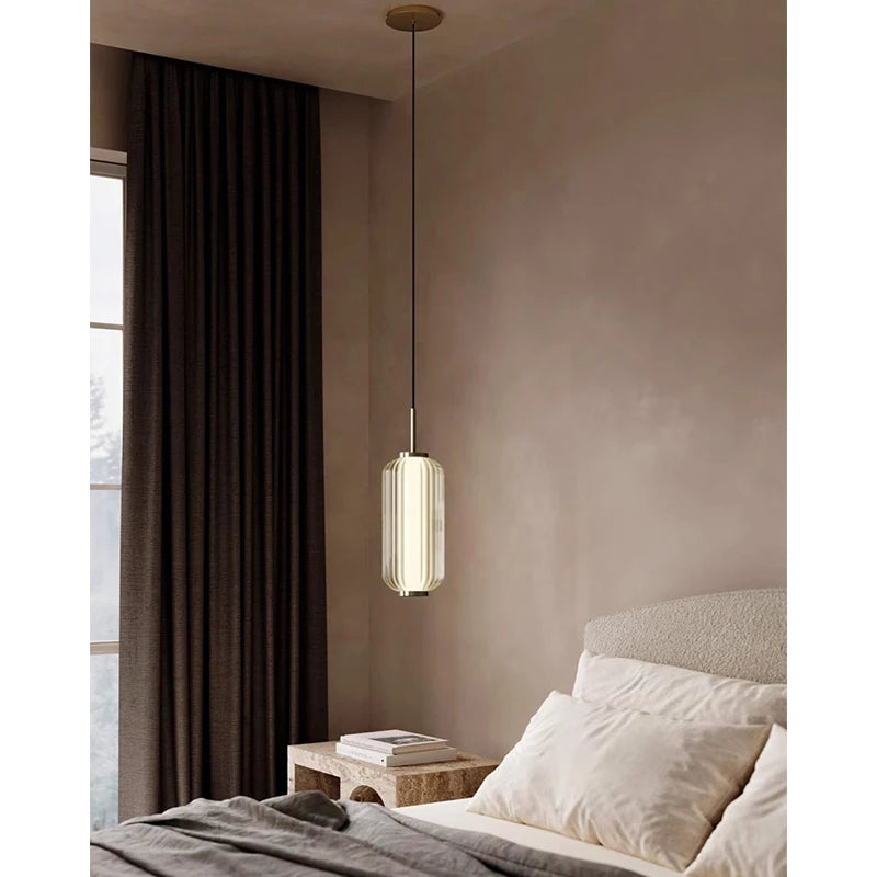 Minimalist Long Glass Pendant Lamp