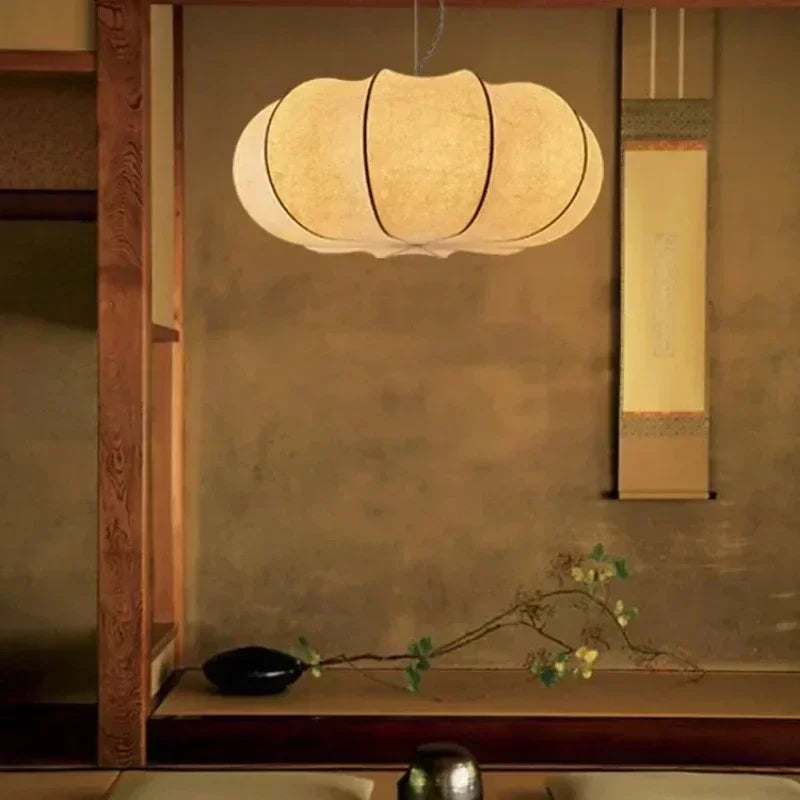 Wabi-Sabi Silk Hanging Chandelier