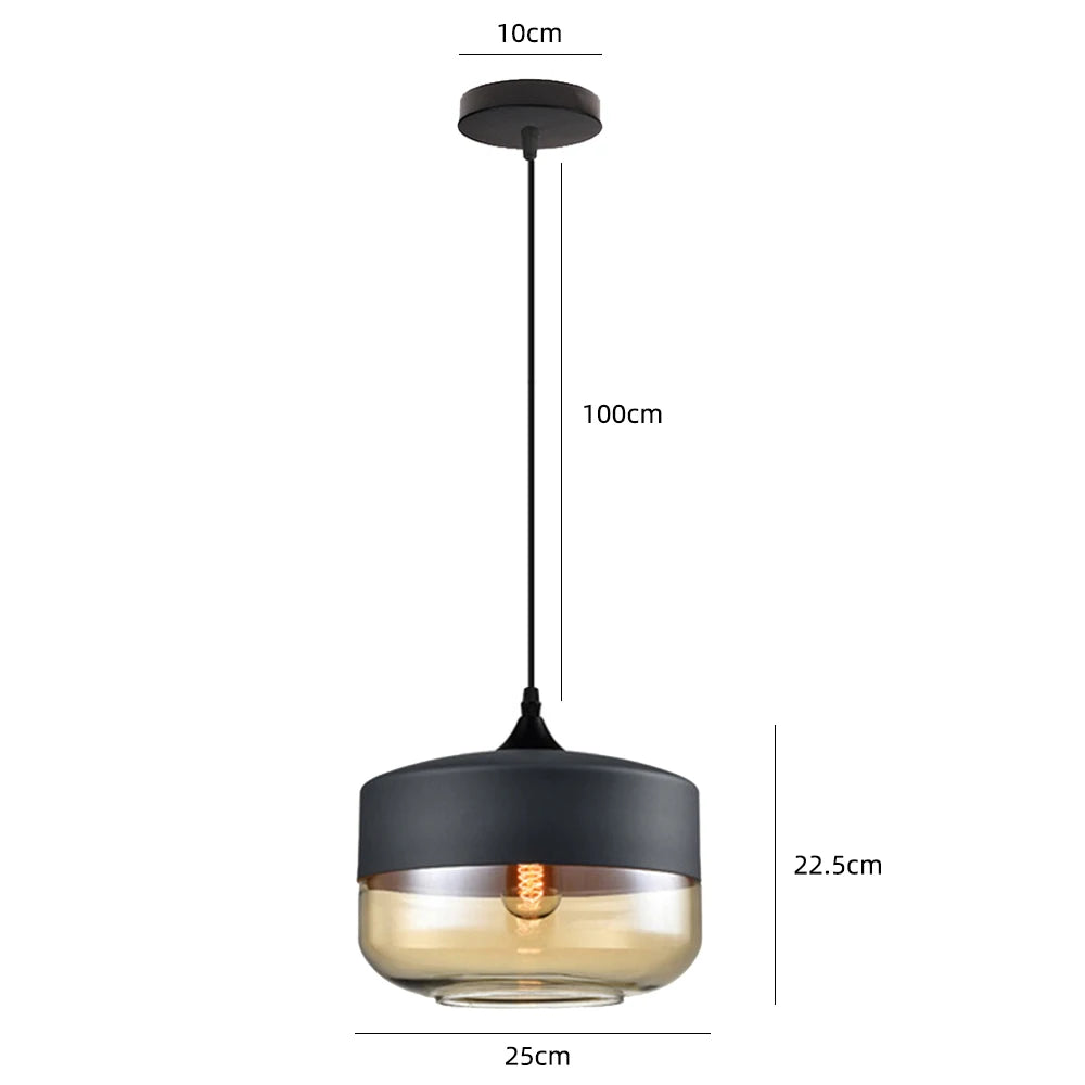 Modern Glass Hanging Pendant Lamp