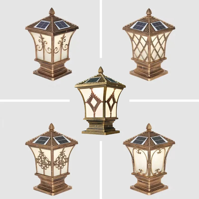 Solar Auto-Dimming Pillar Light