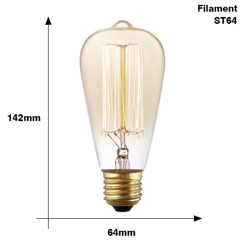 Retro Edison Filament Bulb E27 40W