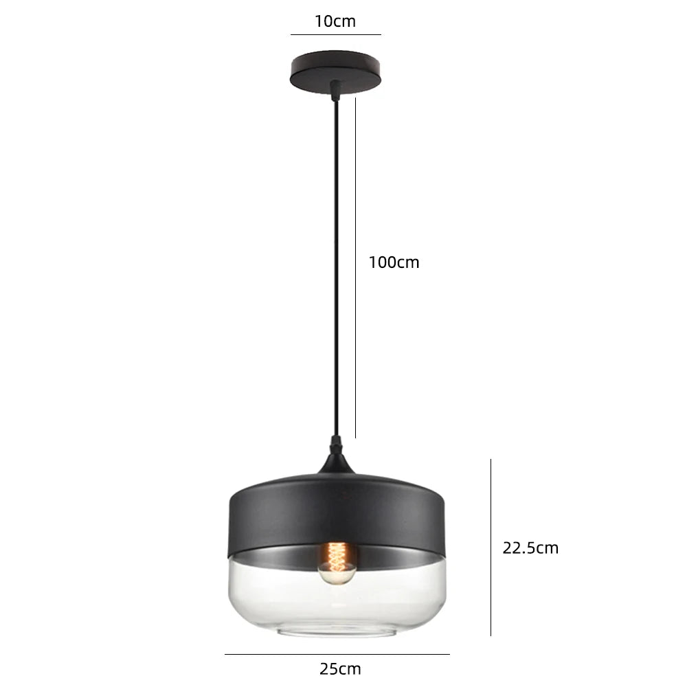 Modern Glass Hanging Pendant Lamp
