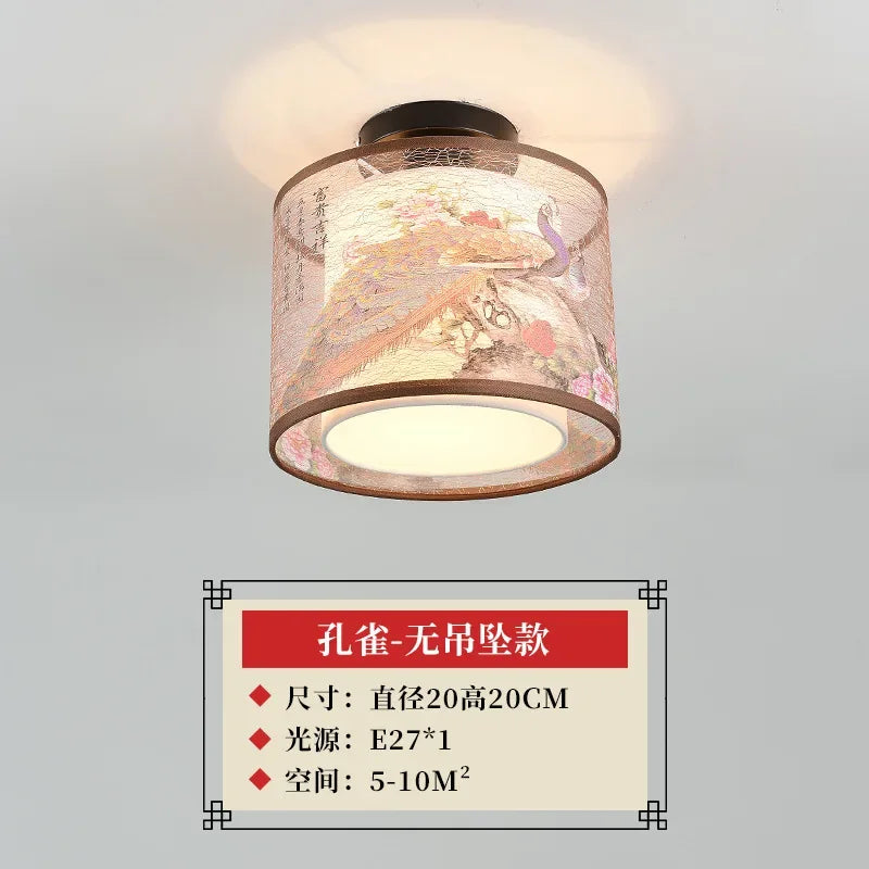 Chinese Lotus Pendant Ceiling Light