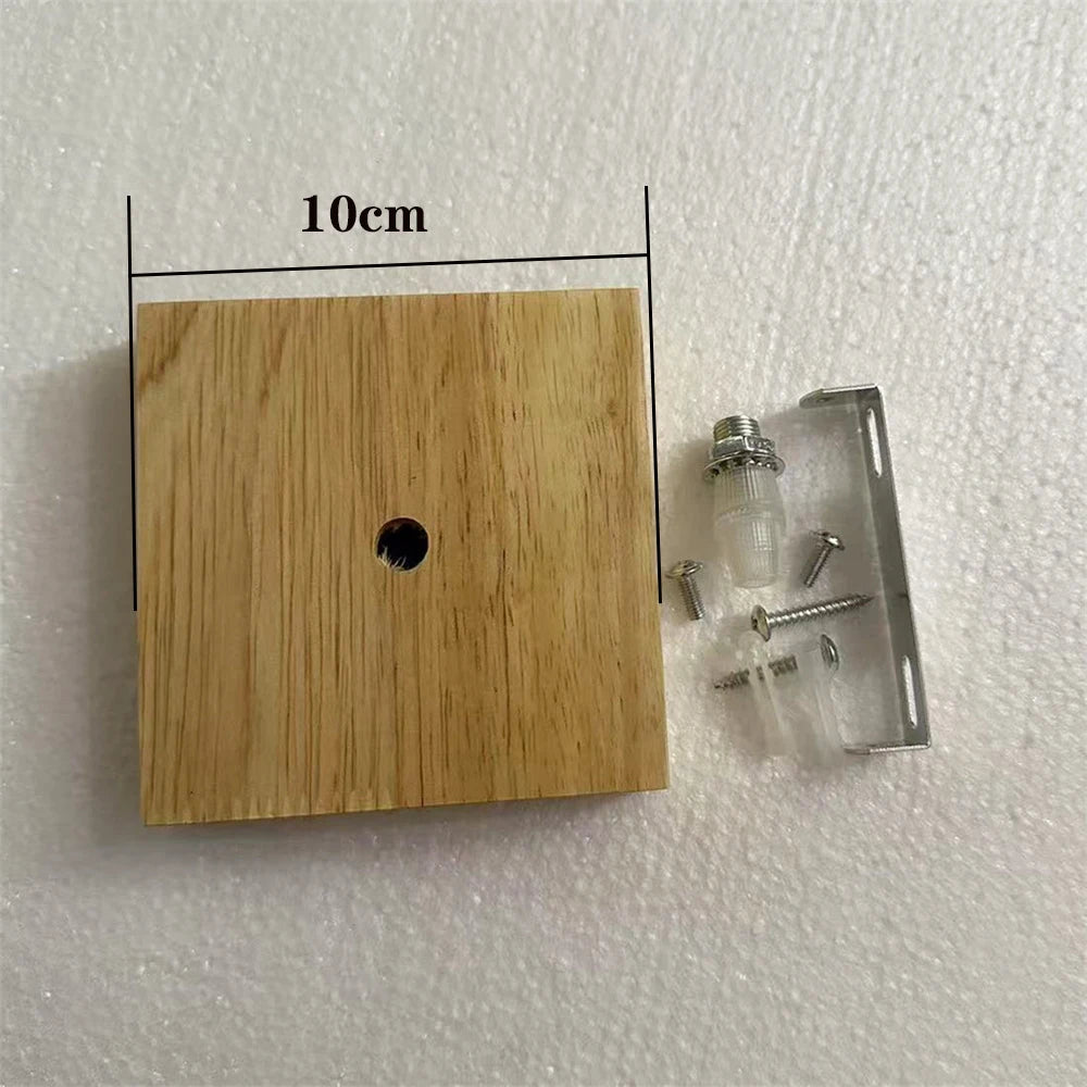 Wooden Ceiling Rose Lamp Base