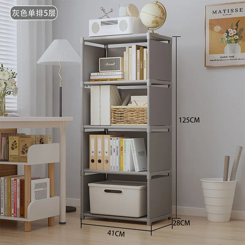 Multi-Layer Assembly Storage Bookshelf