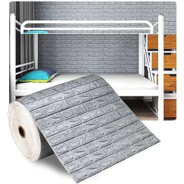 3D Brick Self-Adhesive Waterproof Wallpaper