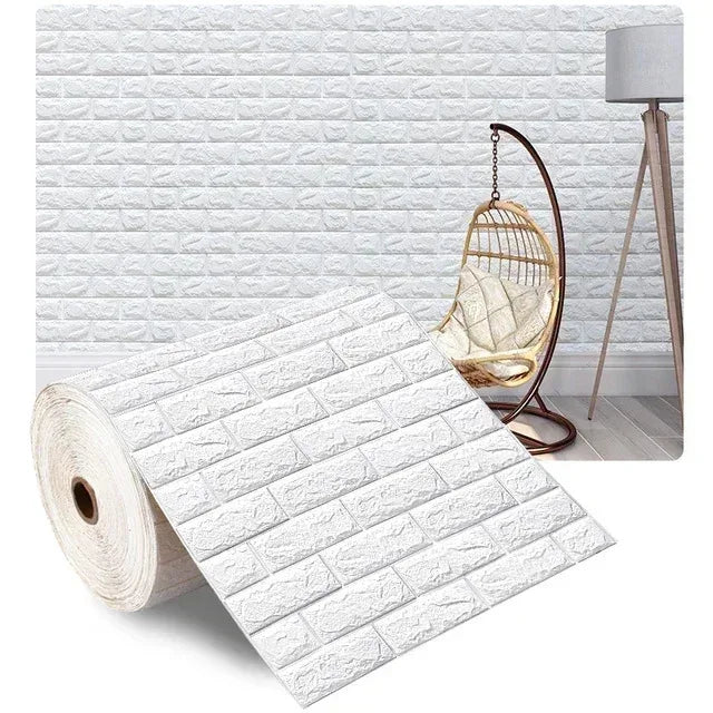 3D Brick Self-Adhesive Waterproof Wallpaper