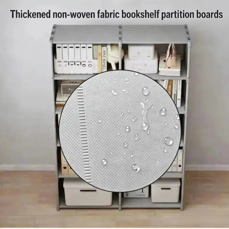 Multi-Layer Assembly Storage Bookshelf