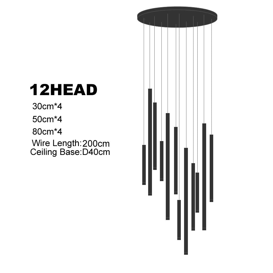 Multi-Head Luxury LED Pendant Light