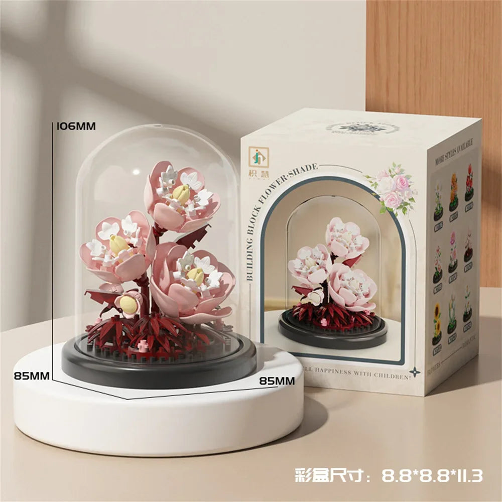 Eternal Flower Bouquet Building Block Set