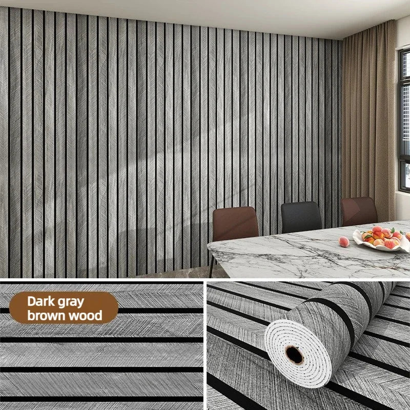 Brown Plaid Peel & Stick Wallpaper