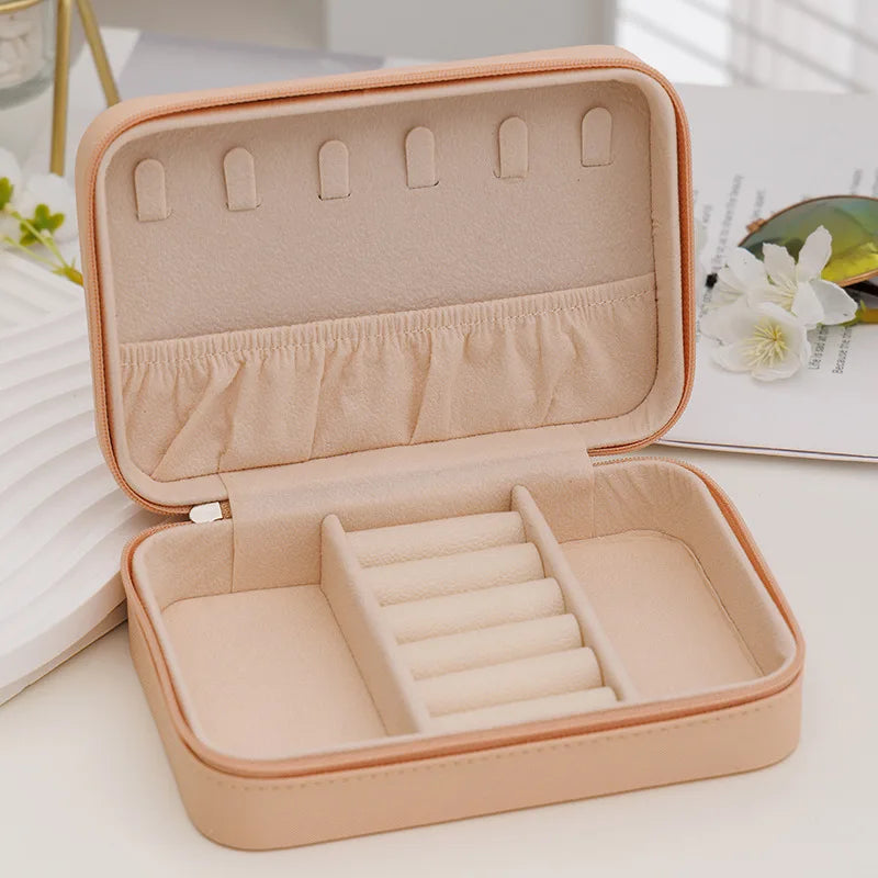 Leather Travel Jewelry Box
