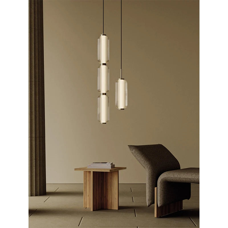 Minimalist Long Glass Pendant Lamp