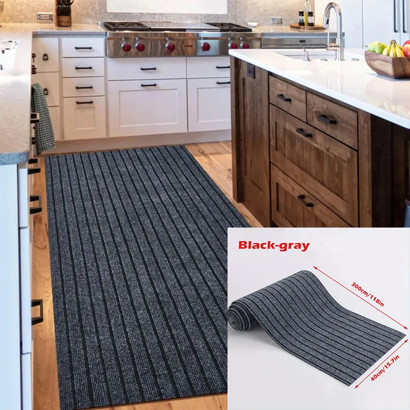 Striped Non-Slip Kitchen Runner Mat