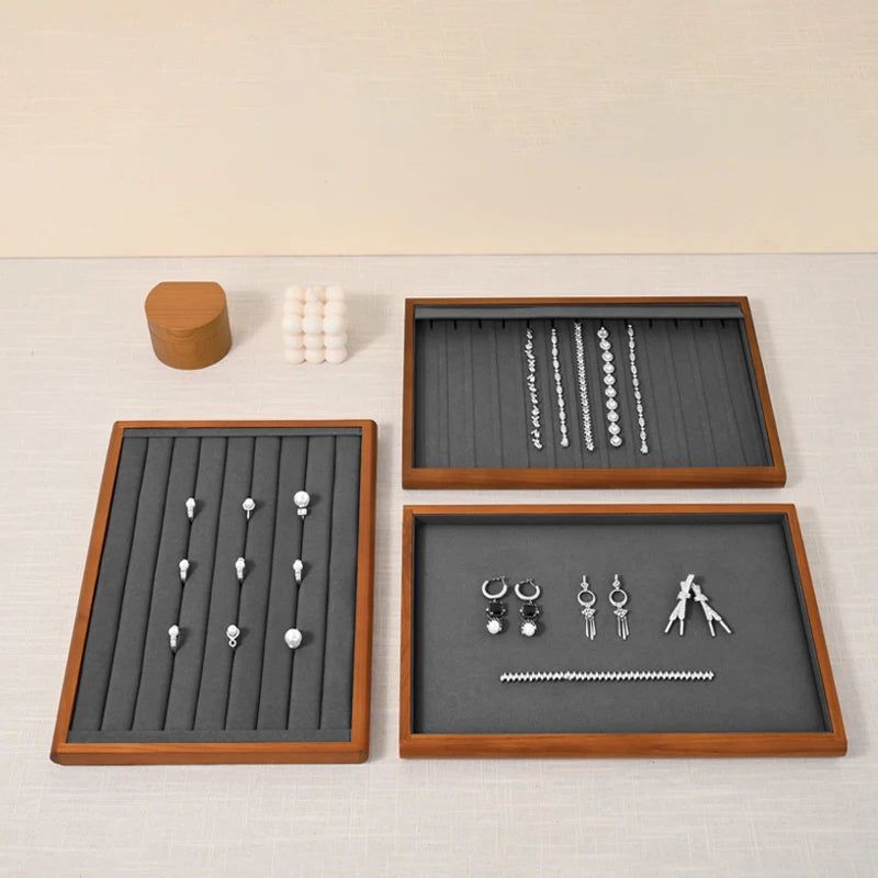 Oirlv Wooden Jewelry Display Tray