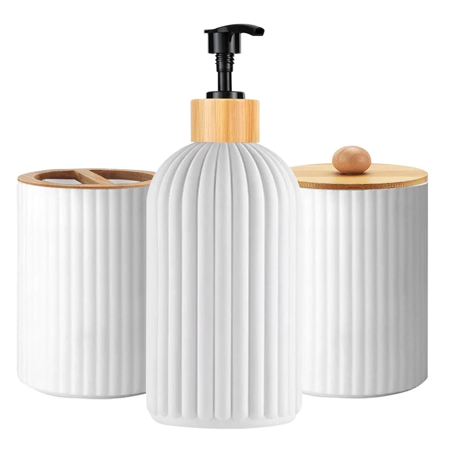 Bathroom Countertop Storage & Soap Set