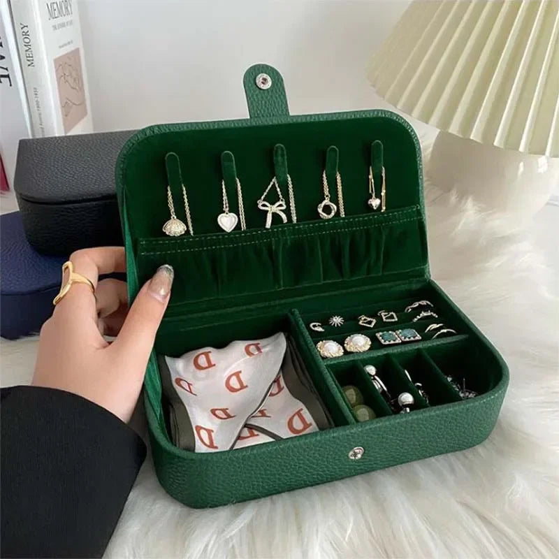 PU Leather Travel Jewelry Case