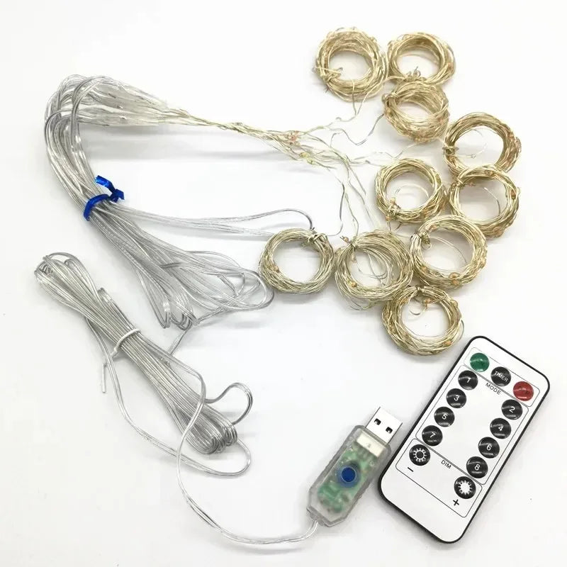3m USB Fairy Curtain Lights with Remote