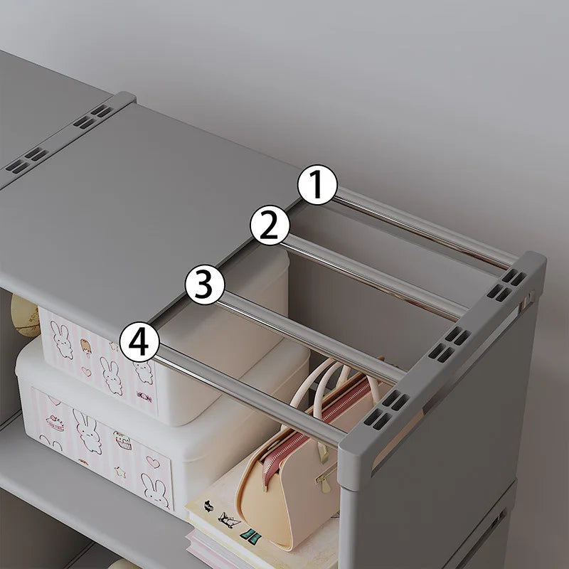 Multi-Layer Assembly Storage Bookshelf