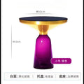 Round Glass Nordic Side Table