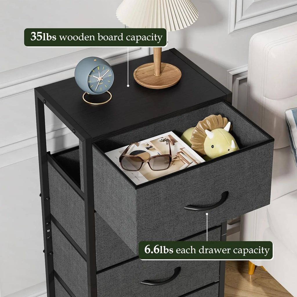 4-Drawer Fabric Storage Tower