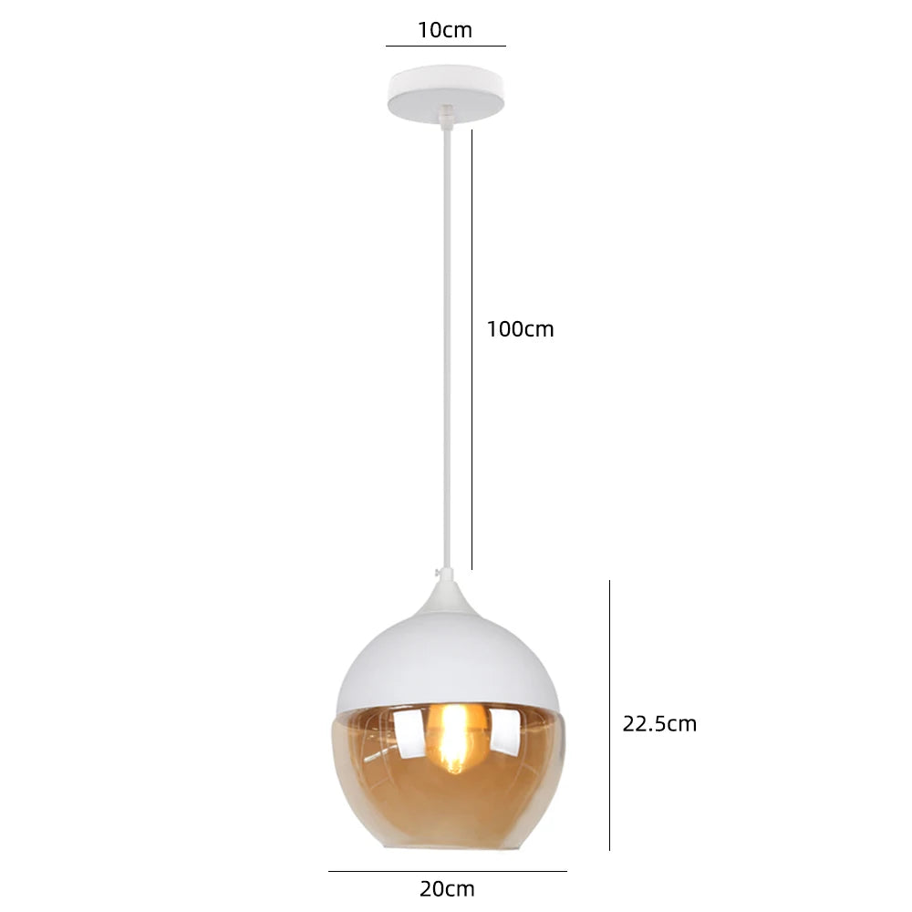 Modern Glass Hanging Pendant Lamp