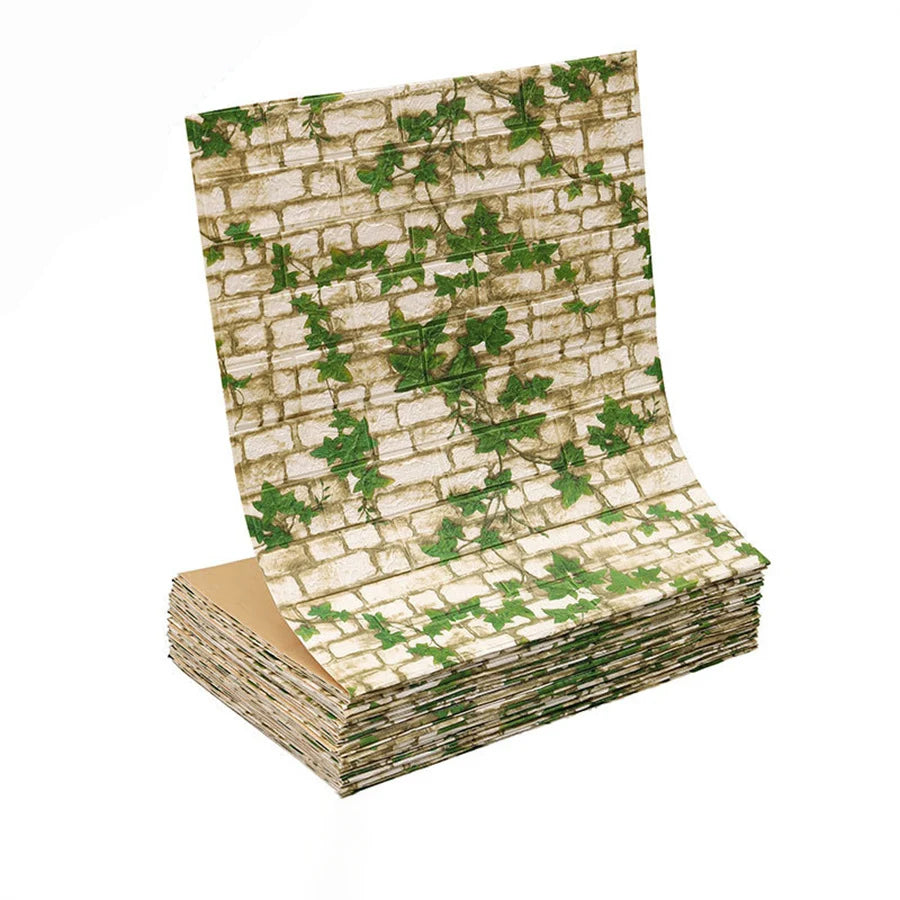 3D Brick Self-Adhesive Waterproof Wallpaper