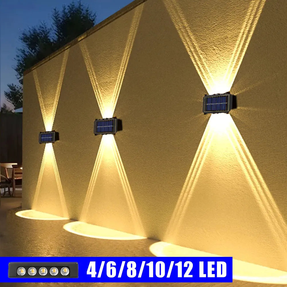 Solar Up-Down Wall Light - Waterproof