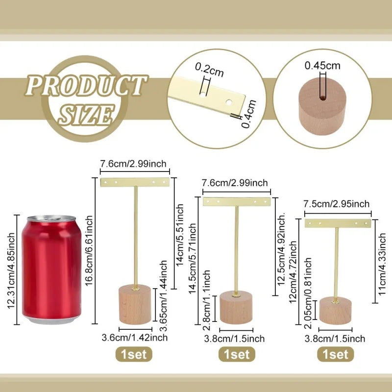 Metal T-Bar Earring Stand