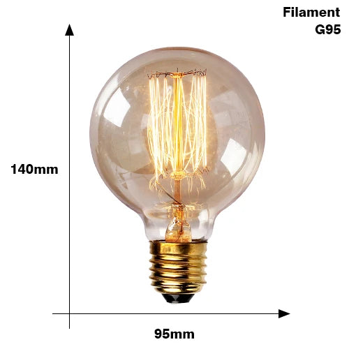 Retro Edison Filament Bulb E27 40W