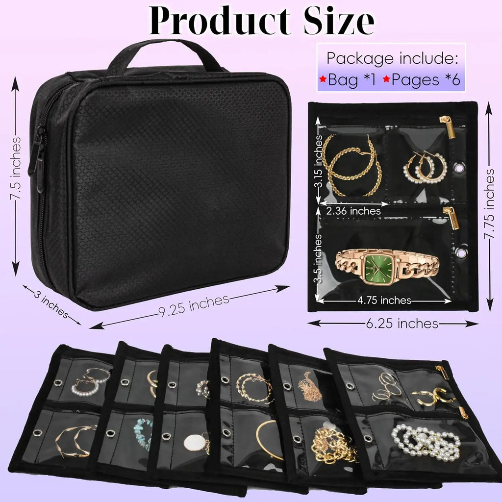 Zip Binder Jewelry Organizer