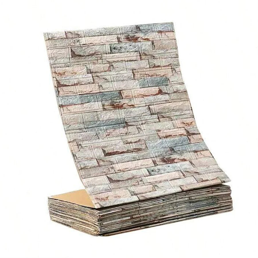 3D Brick Self-Adhesive Waterproof Wallpaper
