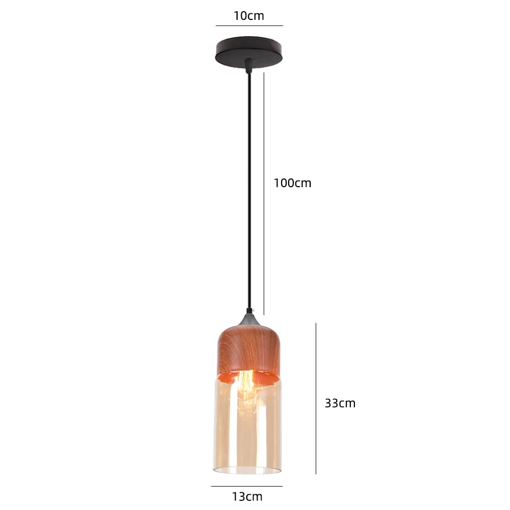 Modern Glass Hanging Pendant Lamp