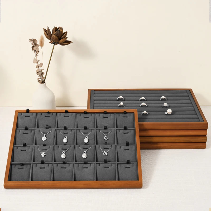 Oirlv Wooden Jewelry Display Tray
