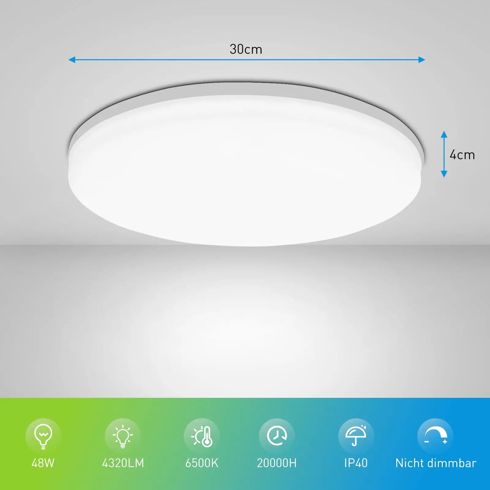 Ultra-Thin Round LED Ceiling Lamp