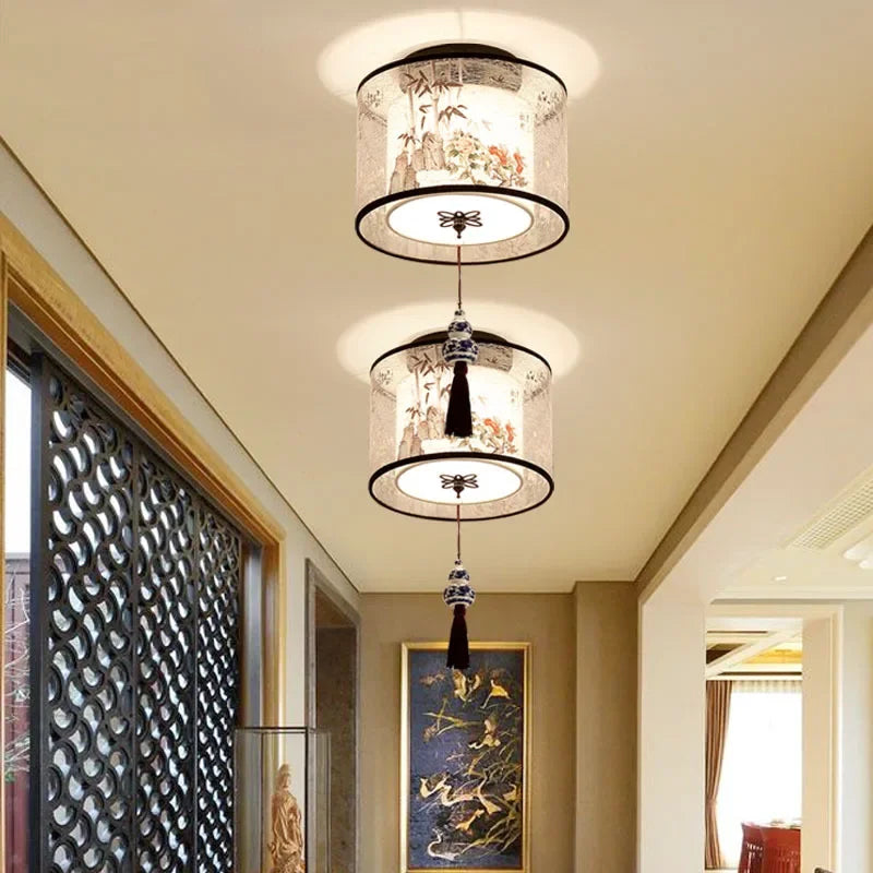 Chinese Lotus Pendant Ceiling Light
