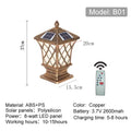 Solar Auto-Dimming Pillar Light