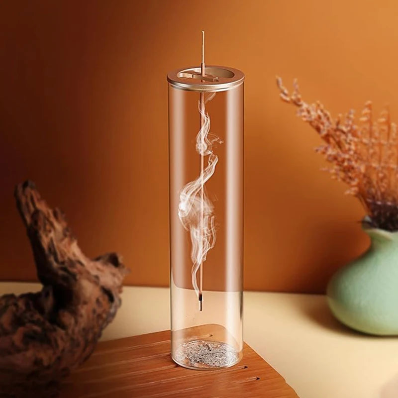 Glass Backflow Incense Burner with Ash Catcher