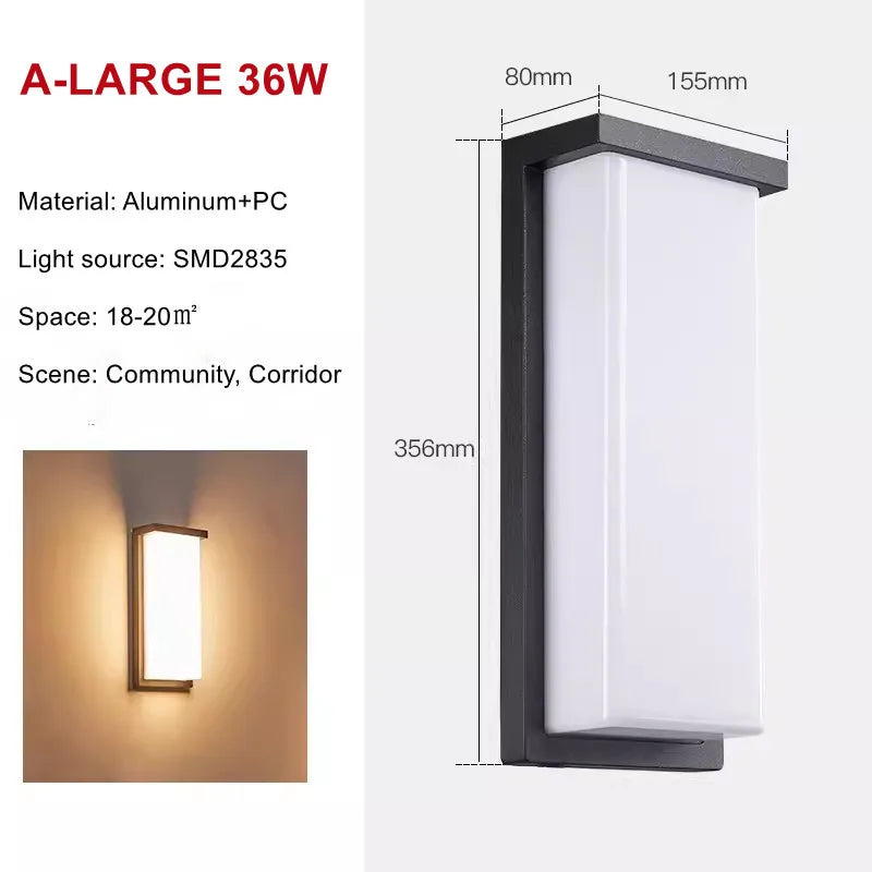 Aluminium Outdoor LED Wall Light