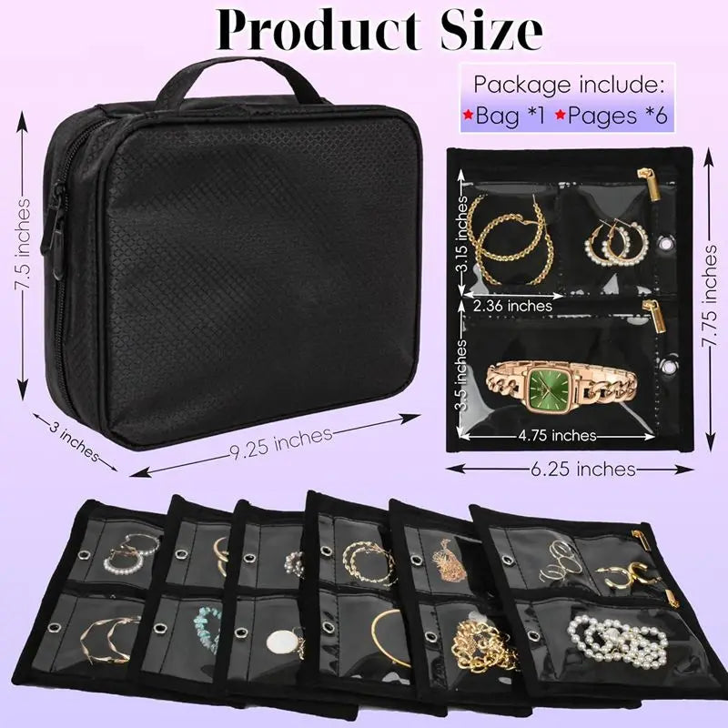 Zip Binder Jewelry Organizer