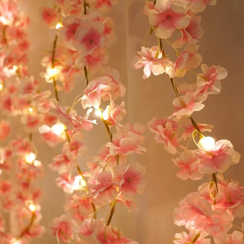 180cm Artificial Sakura Blossom Vine Garland