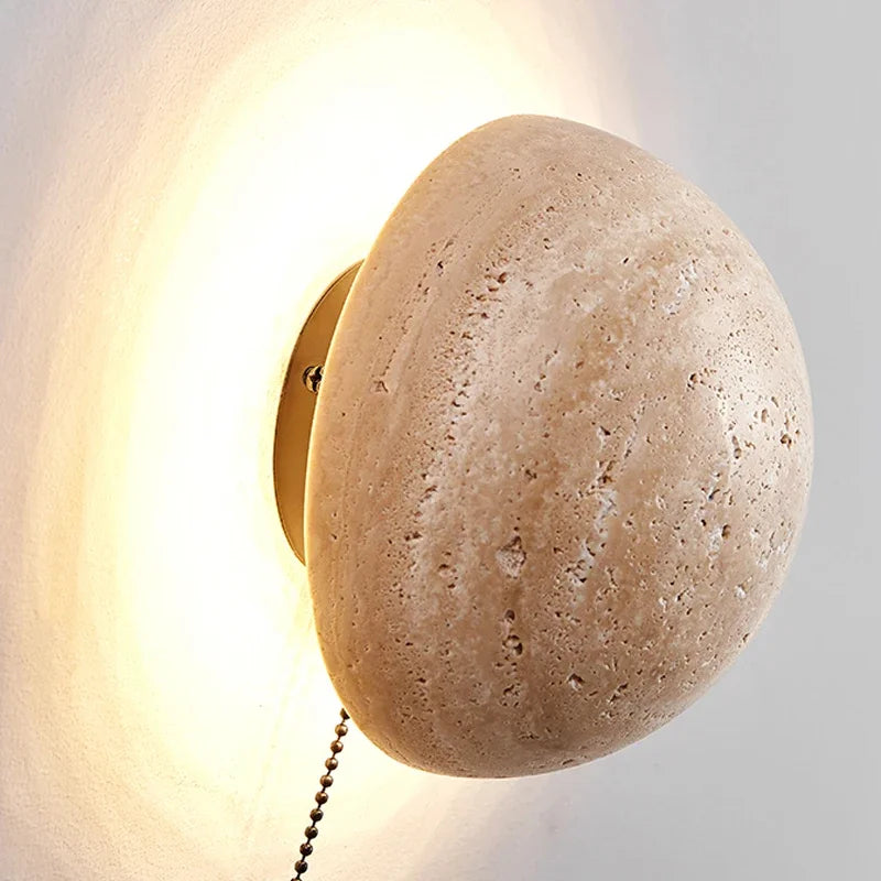 Cave Stone Circular Wall Lamp