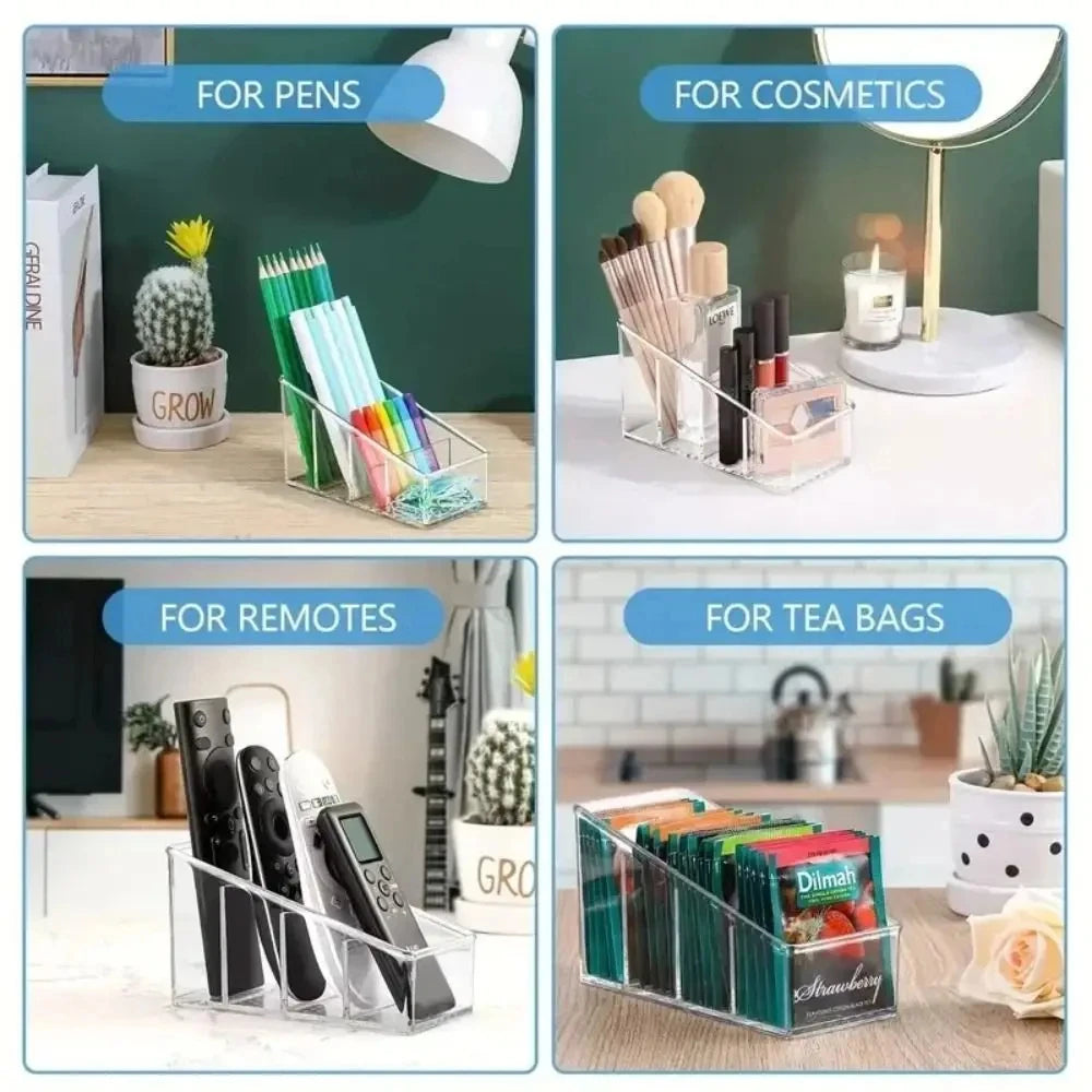 Clear Remote Control Holder - 4 Slots