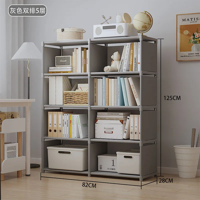 Multi-Layer Assembly Storage Bookshelf