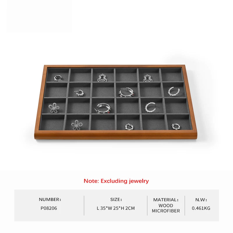 Oirlv Wooden Jewelry Display Tray