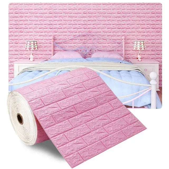 3D Brick Self-Adhesive Waterproof Wallpaper